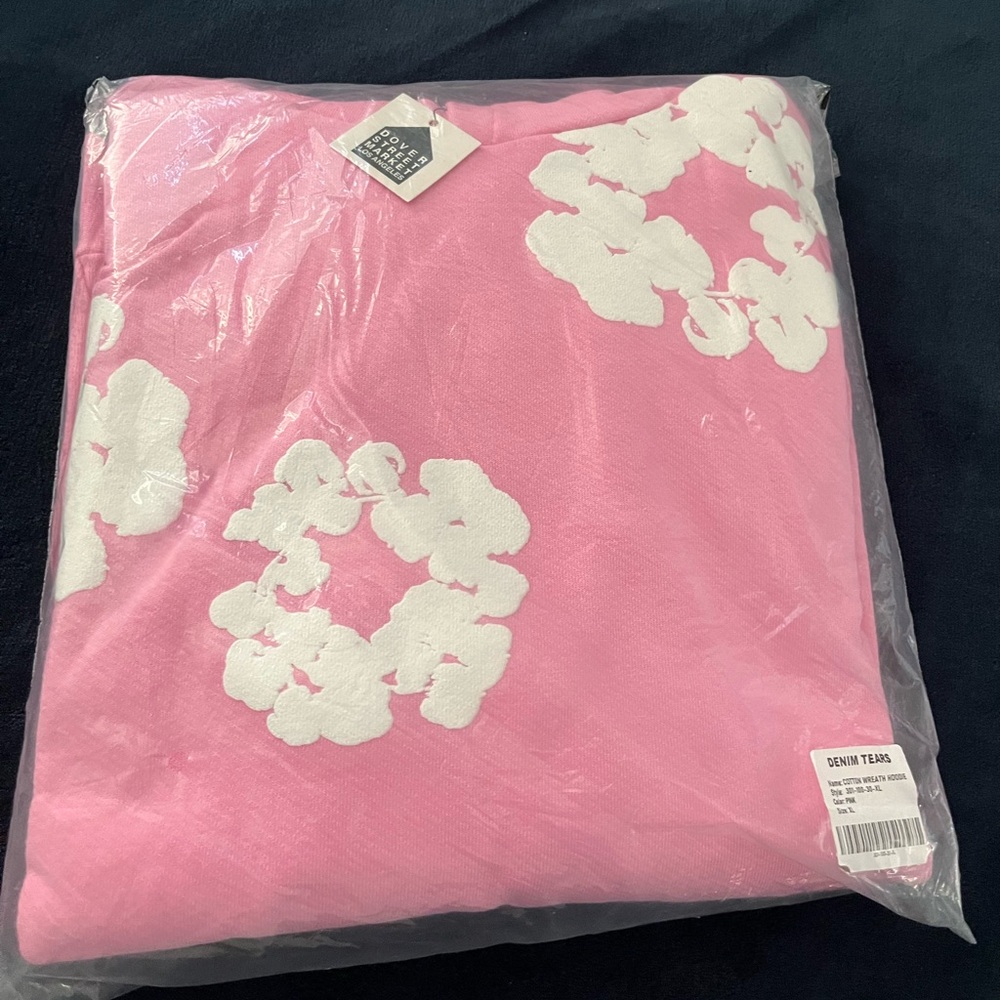 Pink Denim Tears Mens Hoodie